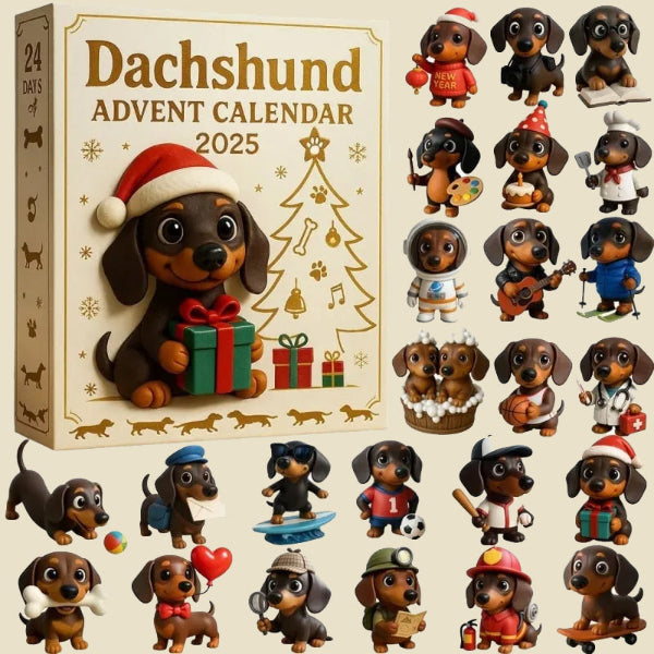🐾🐾 Dachshund Karácsonyi naptár 2025