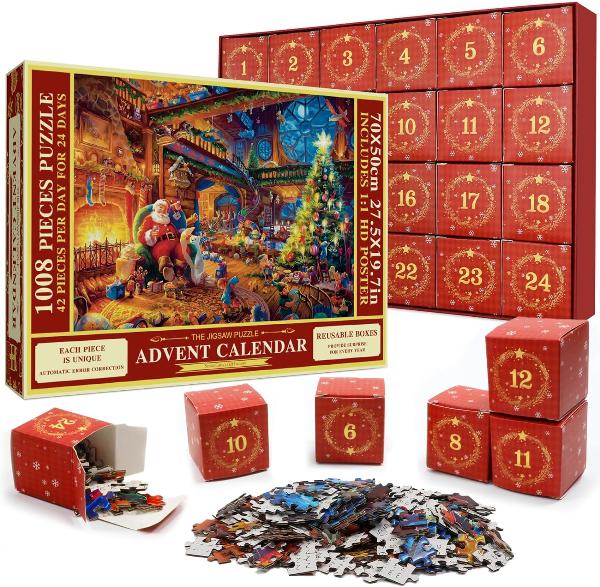 Luxus adventi puzzle naptár