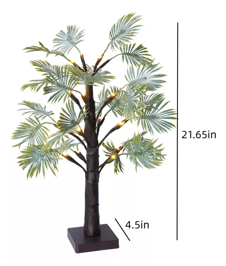 Karácsonyi LED fények pálmalevél formában