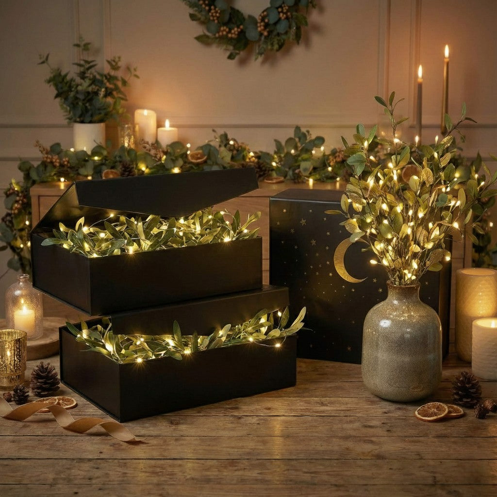 Világító olajfa girland