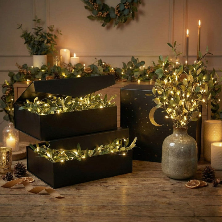 Világító olajfa girland