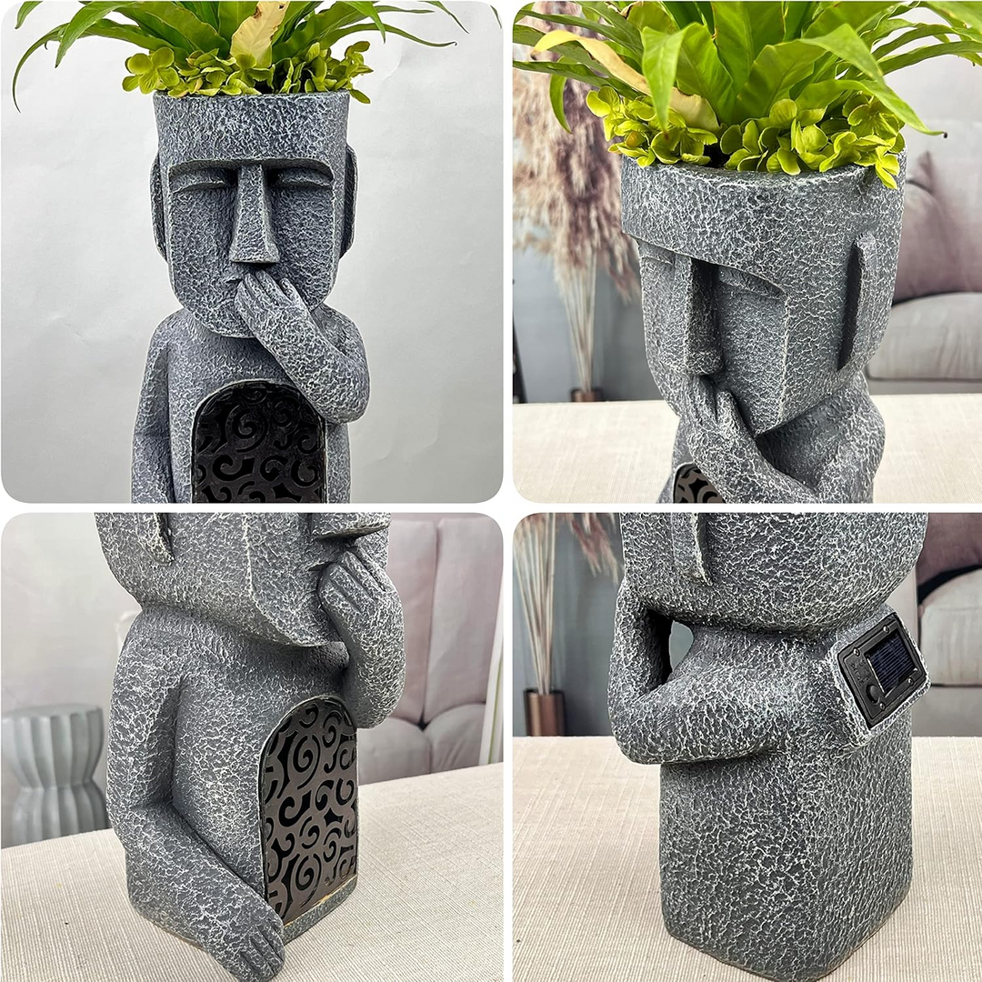 MoaiFény | Napenergia által működő moai kertvilágítás