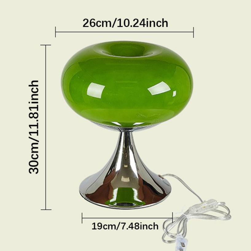 Asztali Lámpa Ősi Stílusban Almás Formában