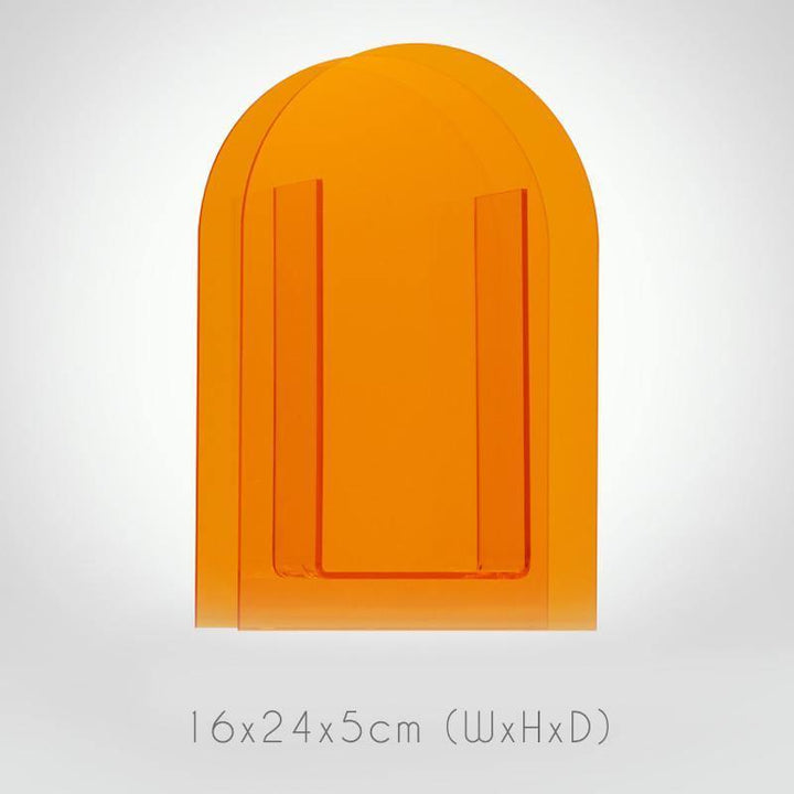 Élénk akril geometriai virágvázák