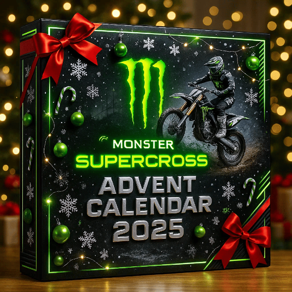 🔥 Korlátozott kiadás – csak 100 darab maradt! 🏍️ Monster Energy Supercross Karácsonyi naptár 2025