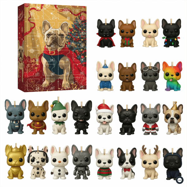 🌲 Karácsonyi ajándék – 2025 Szórakoztató kutyás adventi naptár