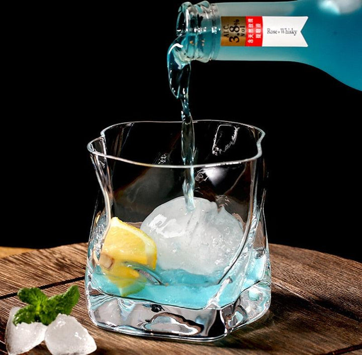 Átalakító textúrájú whiskey pohár szett