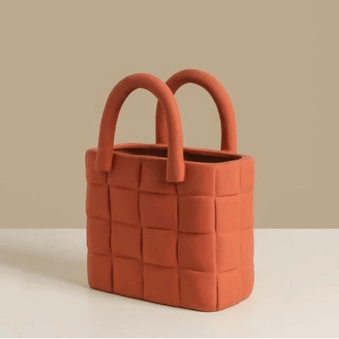 Woven Porcelain Garden Vase