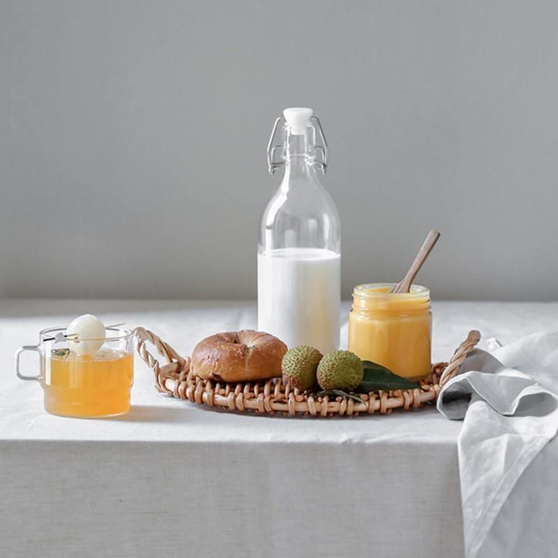 Rattan fonott tálca